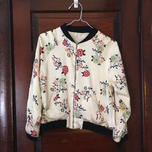 Floral Bomber Jacket